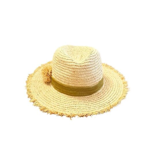 Jess Collett Milliner The Raffia World Traveler Olive Hat - Picture 5 of 8